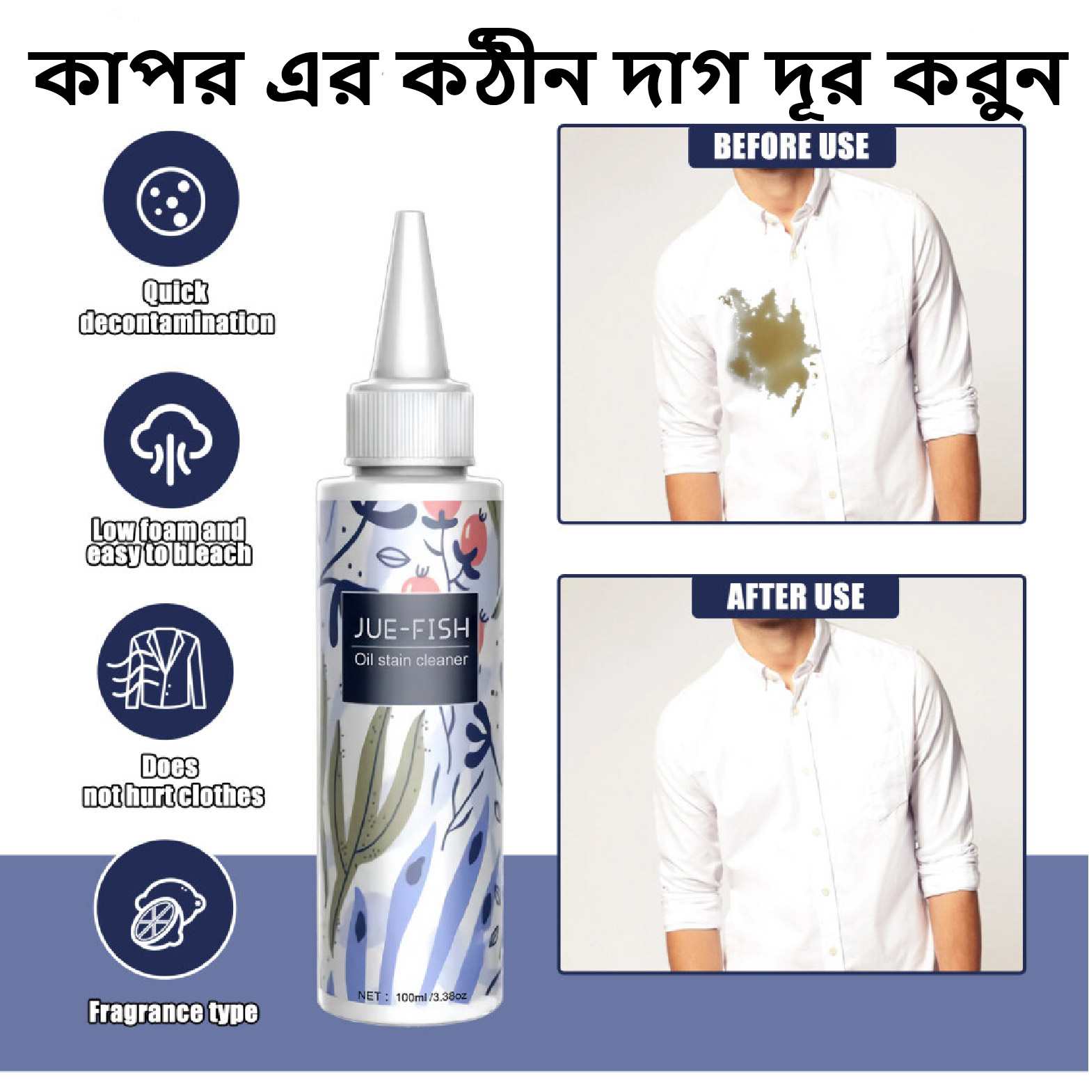 Clothes oil stain remover