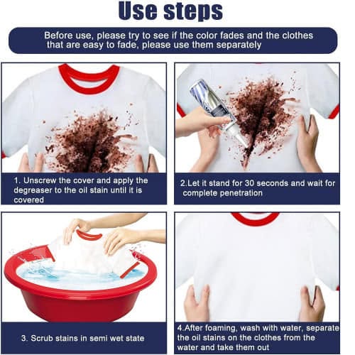 Clothes oil stain remover
